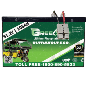 ULTRAVOLT ECO LiFePO₄-22 MONTHS WARRANTY E-RICKSHAW BATTERY